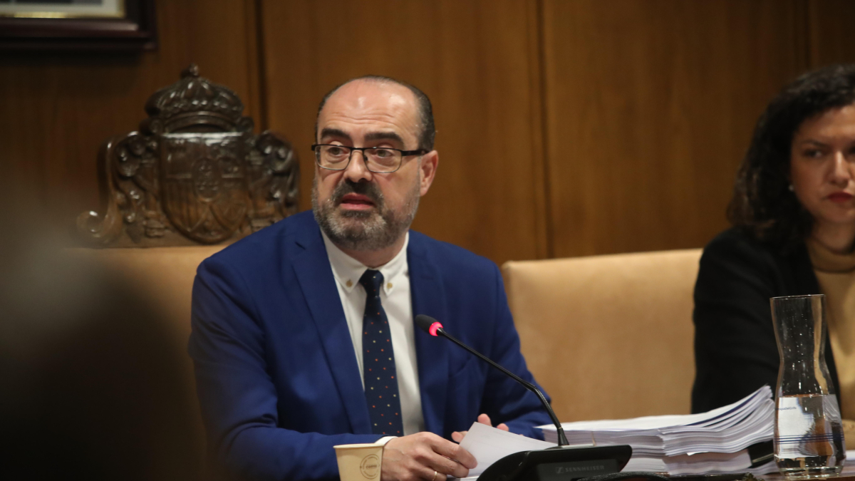 Imagen de archivo de Marco Morala en un Pleno.