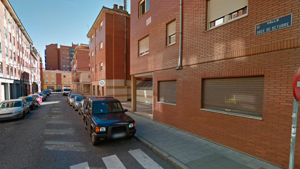 Vista de la calle 12 de octubre de León.