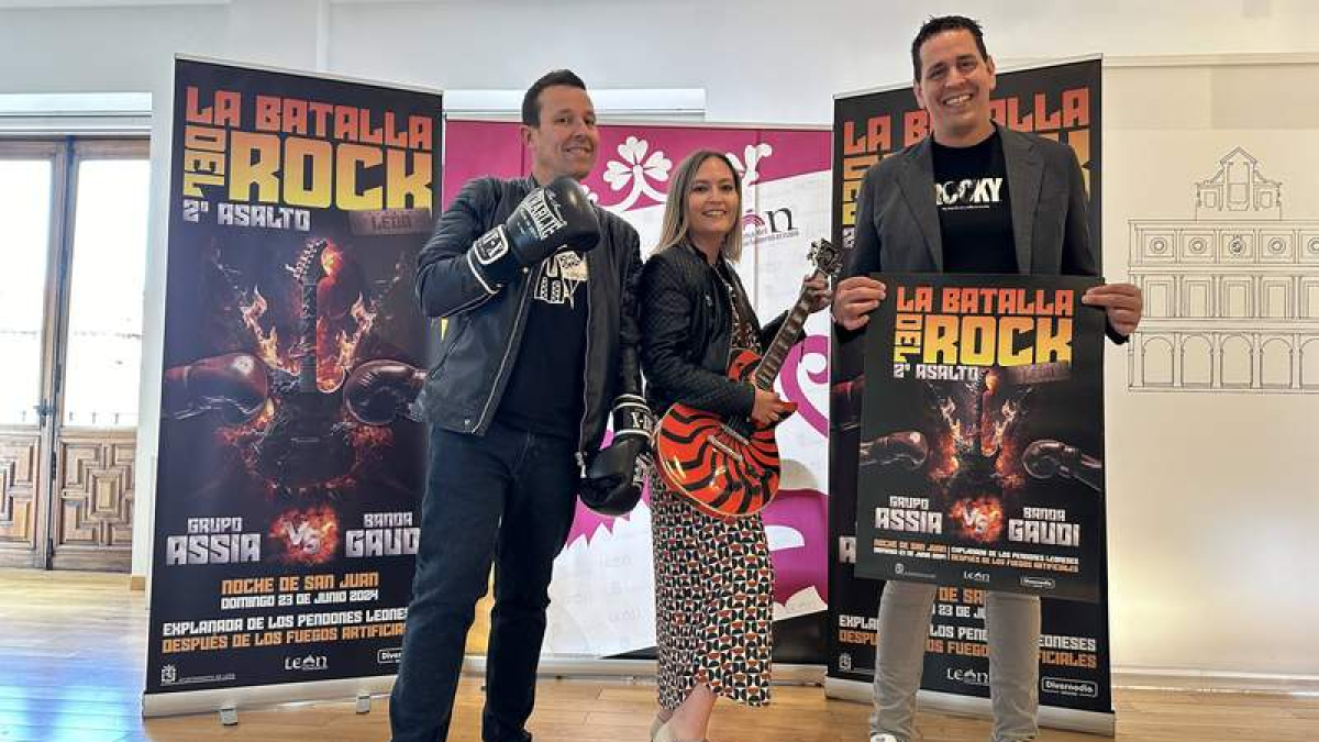 Presentación en el Ayuntamiento de la Batalla del Rock. DL
