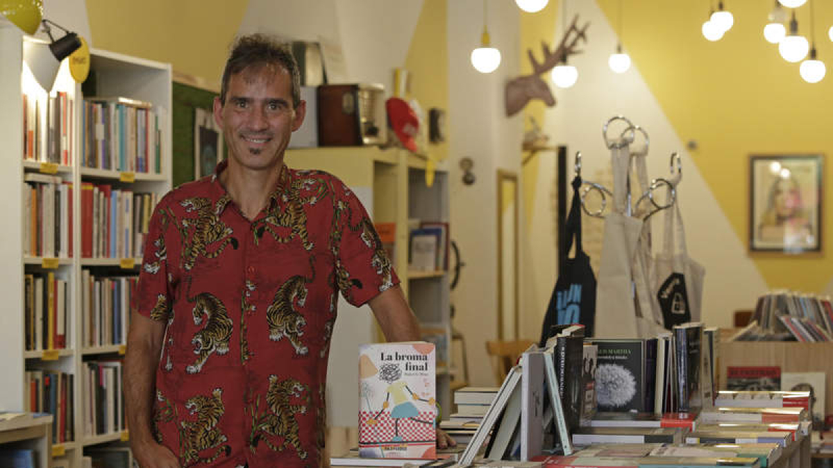 Rafael G. Rivas, en Sputnik Librería Café, este pasado jueves.