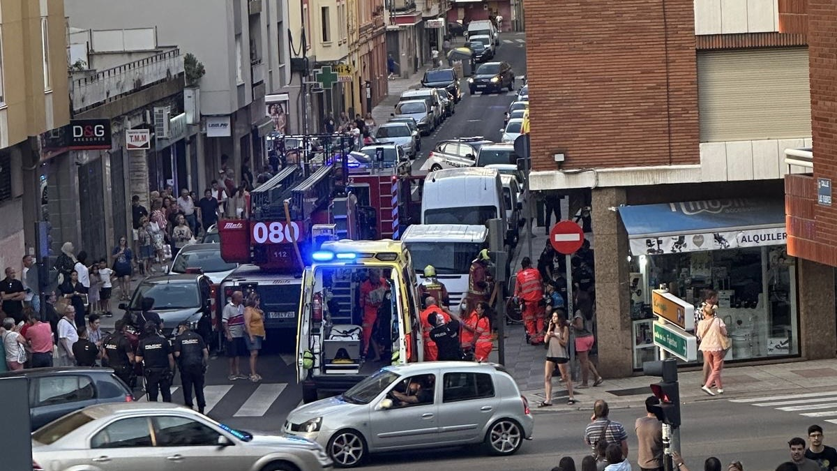 Estado que presentaba la zona del incendio hace unos minutos