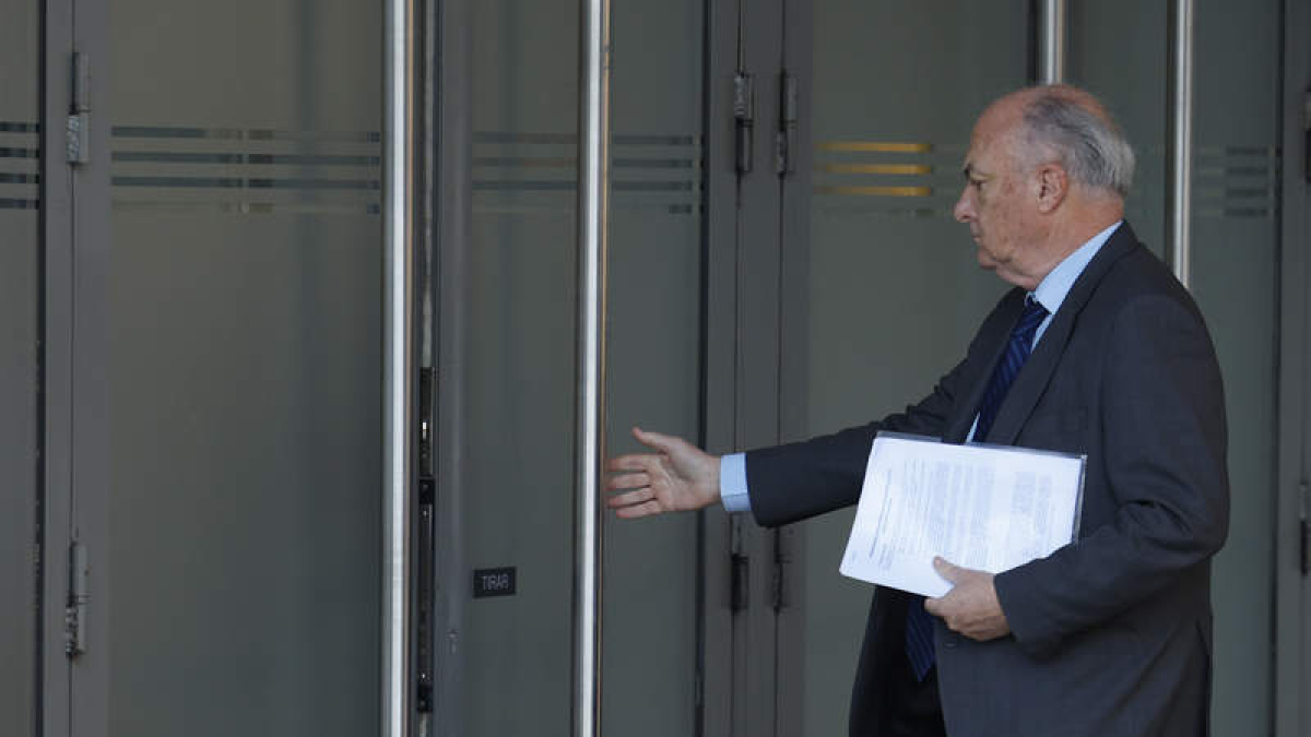 El juez Manuel García-Castellón a su llegada a la Audiencia Nacional. MARISCAL