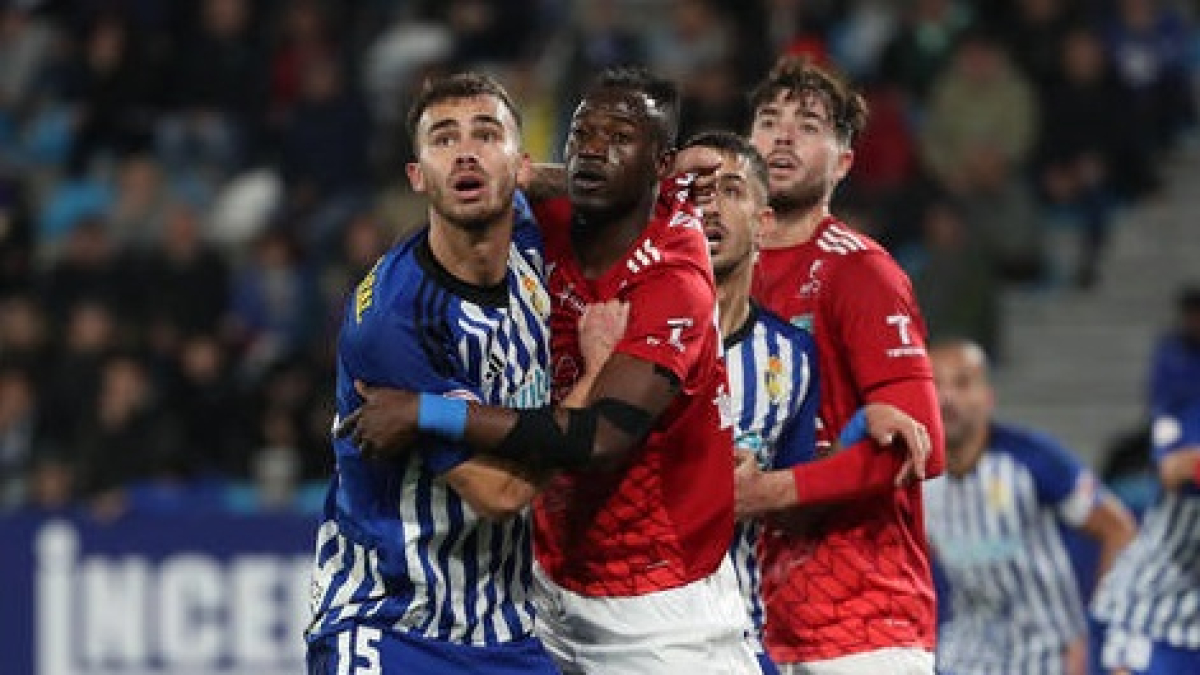 Antonio Leal en el partido de la pasada temporada entre la Deportiva y el Tarazona.