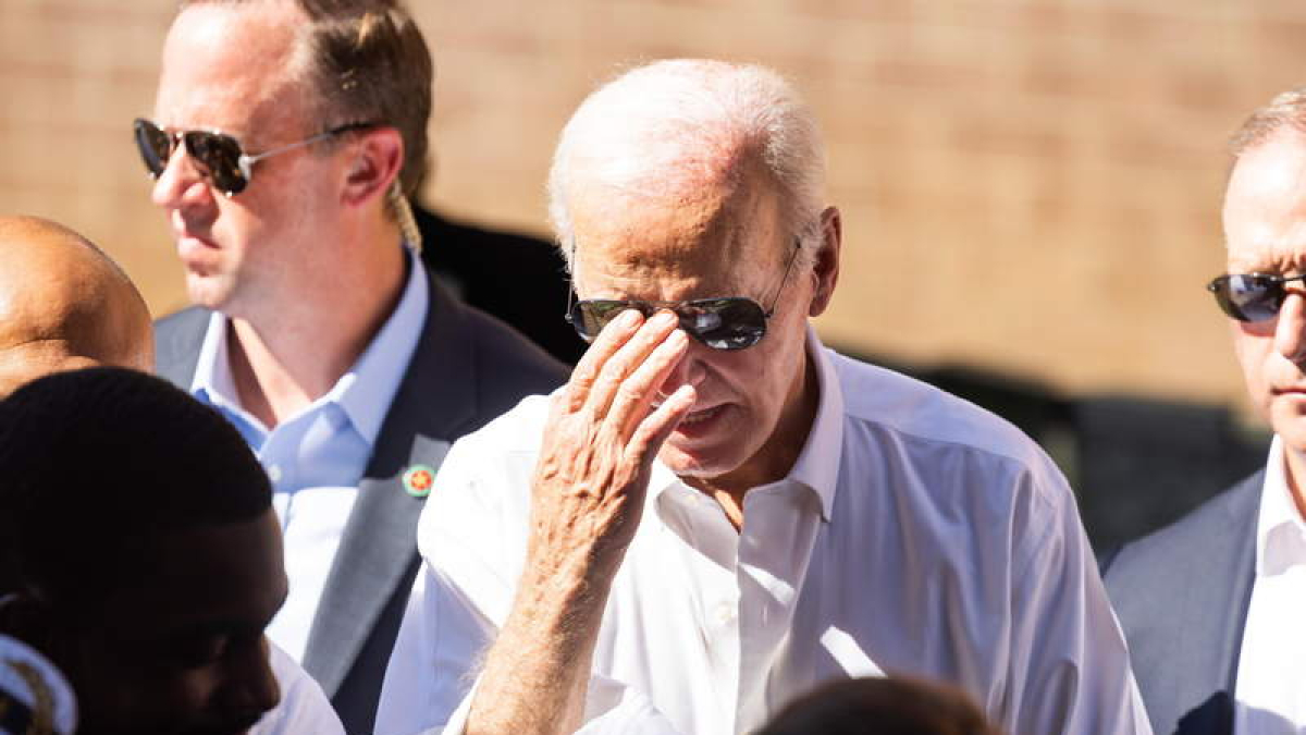 Biden, en un encuentro con simpatizantes en Harrisburg. JIM LO SCALZO