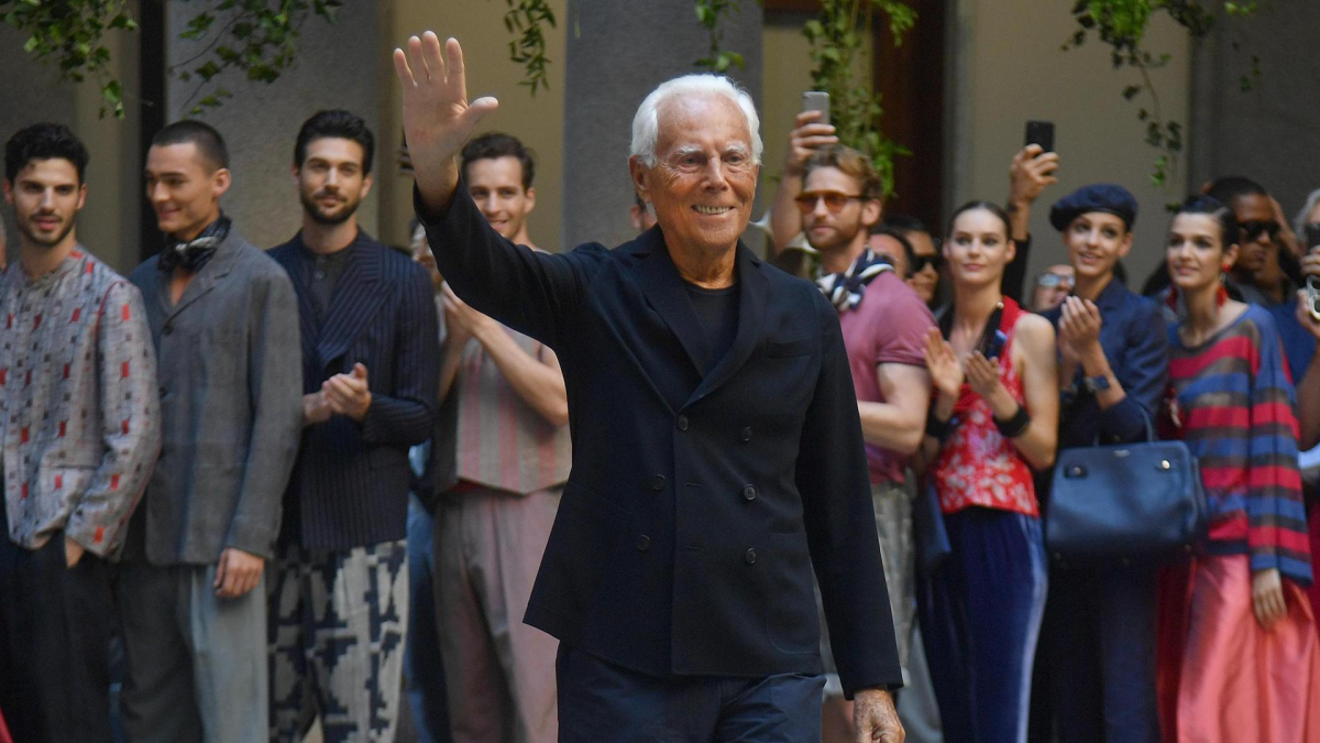 El diseñador italiano Giorgio Armani en una foto de 2019. EFE/ Daniel Dal Zennaro