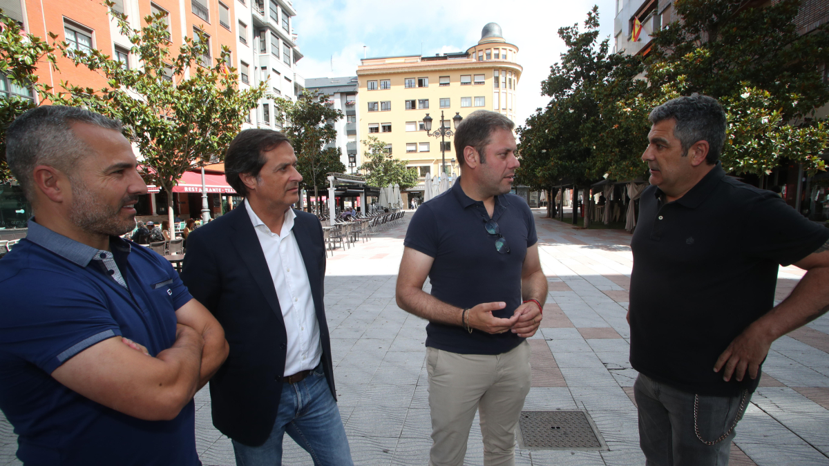 David Pacios, Adelino Pérez, Iván Alonso y David Castelo.