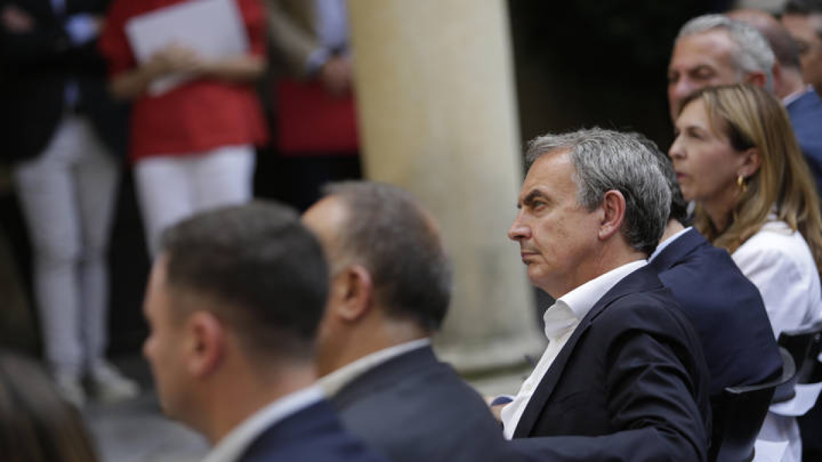 Zapatero, este miércoles en León.