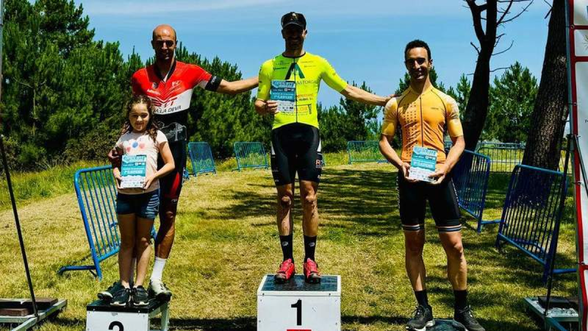 Pablo García subió a lo más alto del podio en San Martín de Laspra. DL