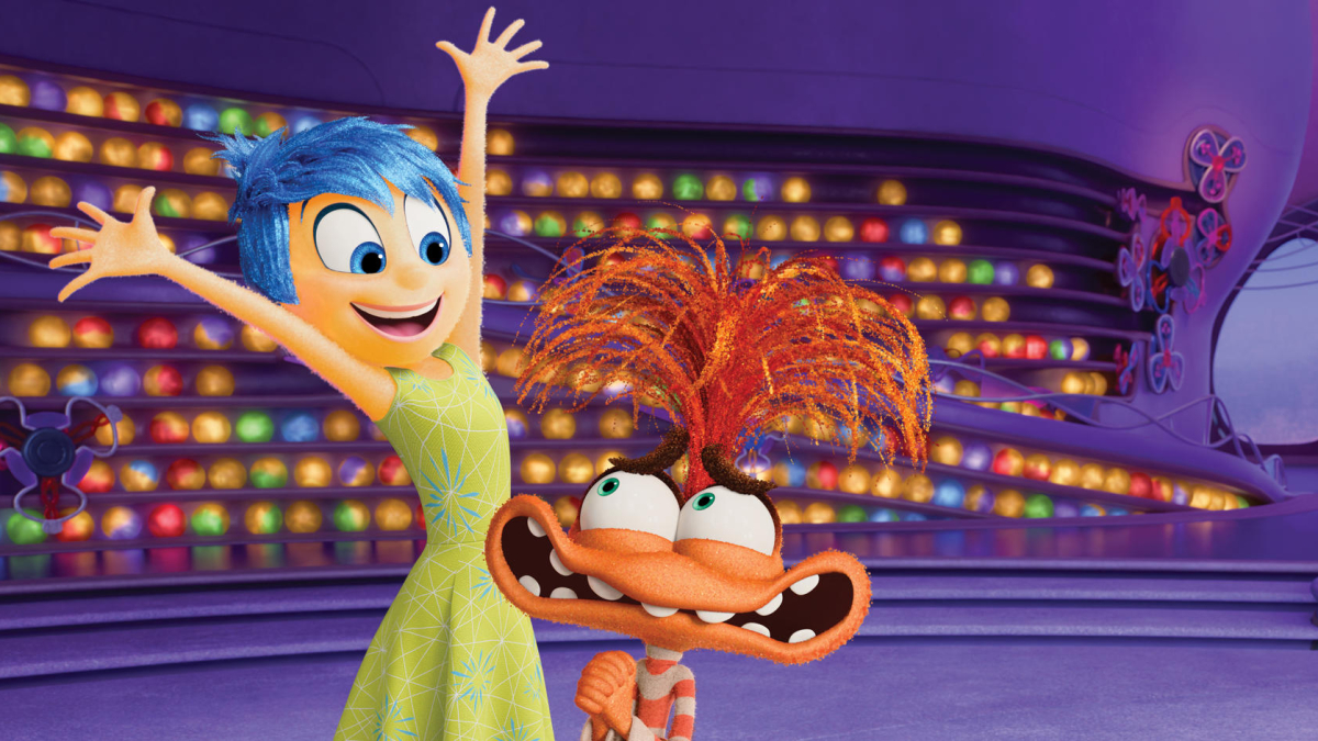 Alegría y Ansiedad en un fotograma de 'Del revés 2'. Facilitada por Disney/Pixar