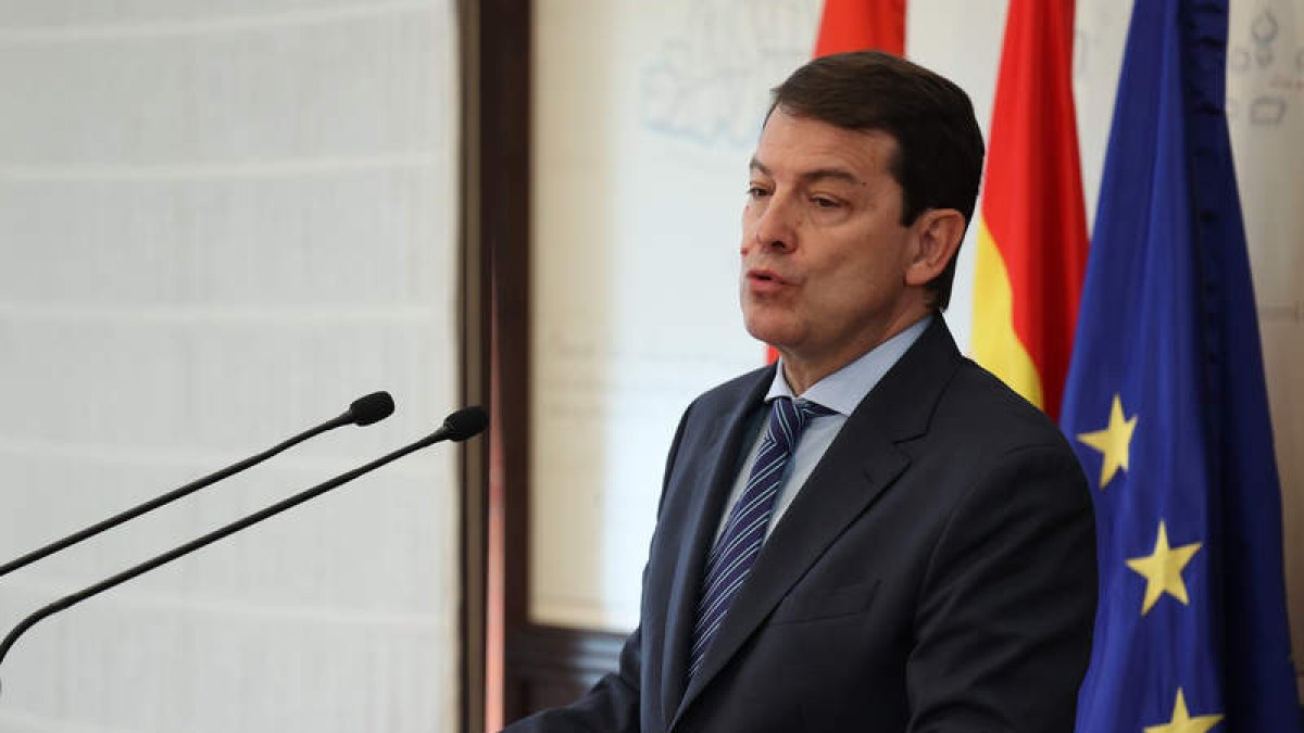 El presidente de la Junta de Castilla y León, Alfonso Fernández Mañueco. R. GARCÍA
