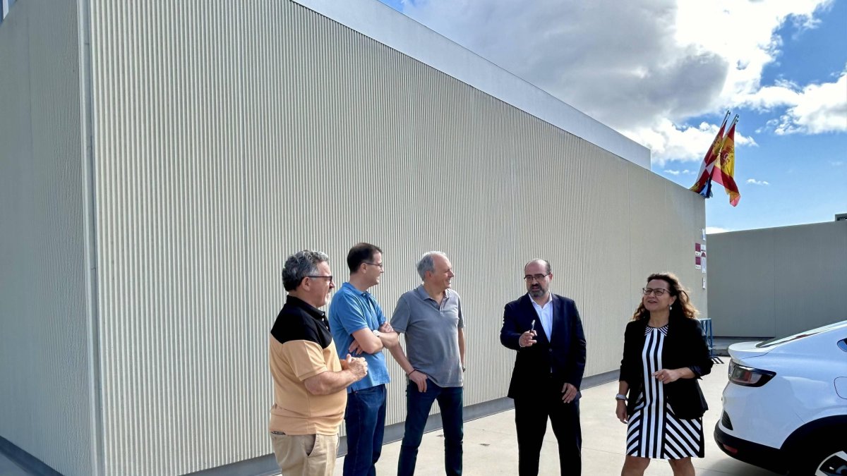 Marco Morala, en la visita a las instalaciones.