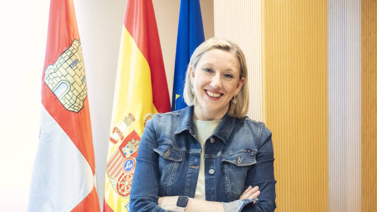 La vicepresidenta de la Junta, Isabel Blanco.  EDUARDO MARGARETO