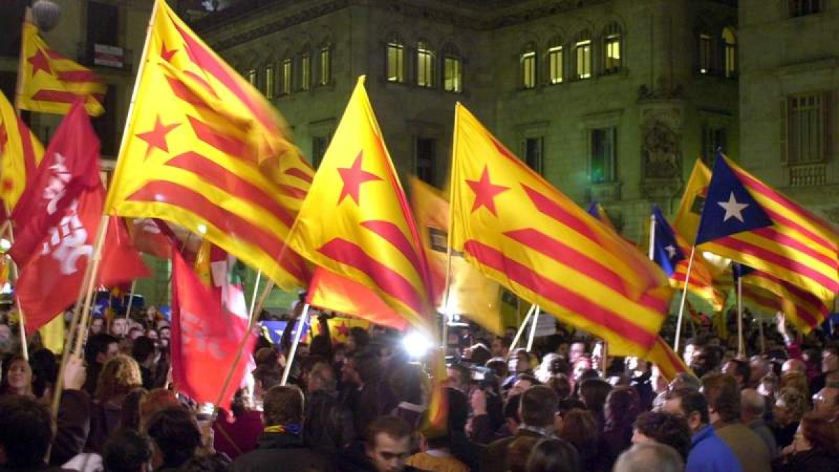 Imagen de una manifestación de ERC. JULIÁN MARTÍN