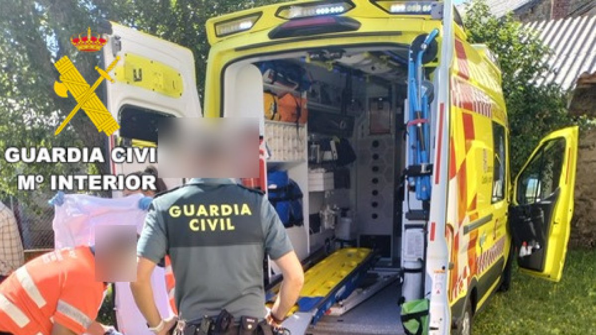 Rescate de la Guardia Civil en Burón