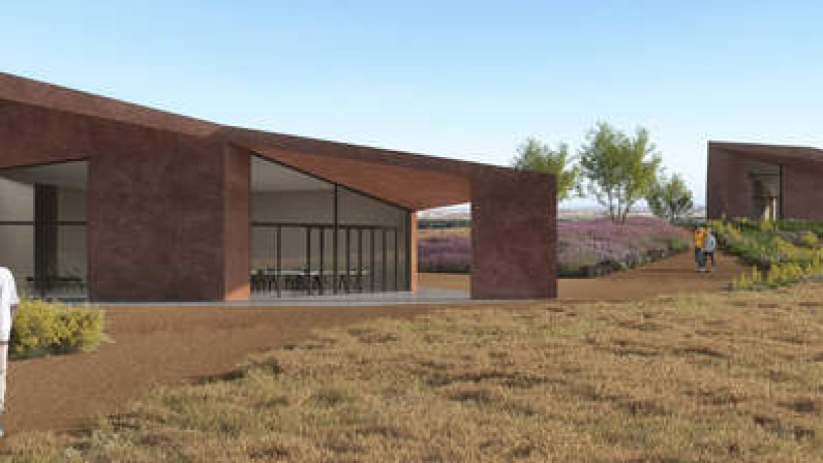 Recreación virtual del futuro Centro de Interpretación de Lancia.  CORTESÍA DE GON ARCHITECTS