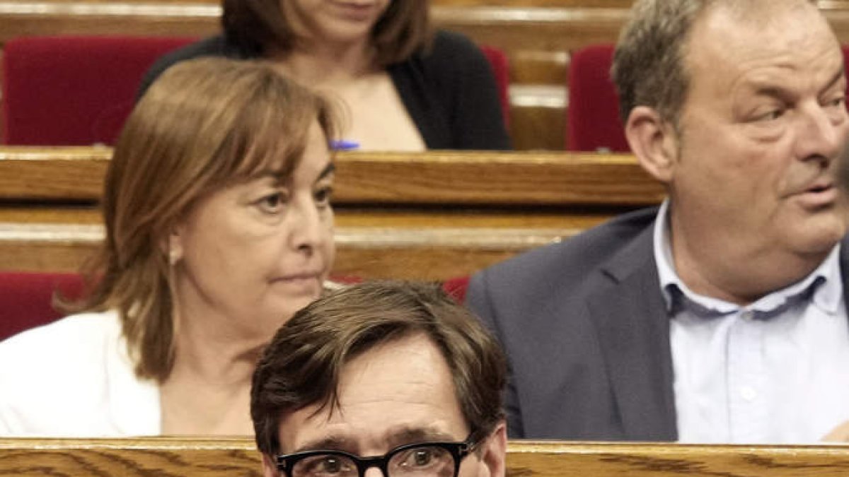 El candidato del PSC a president del de la Generalitat catalana, Salvador Illa. ALEJANDRO GARCÍA
