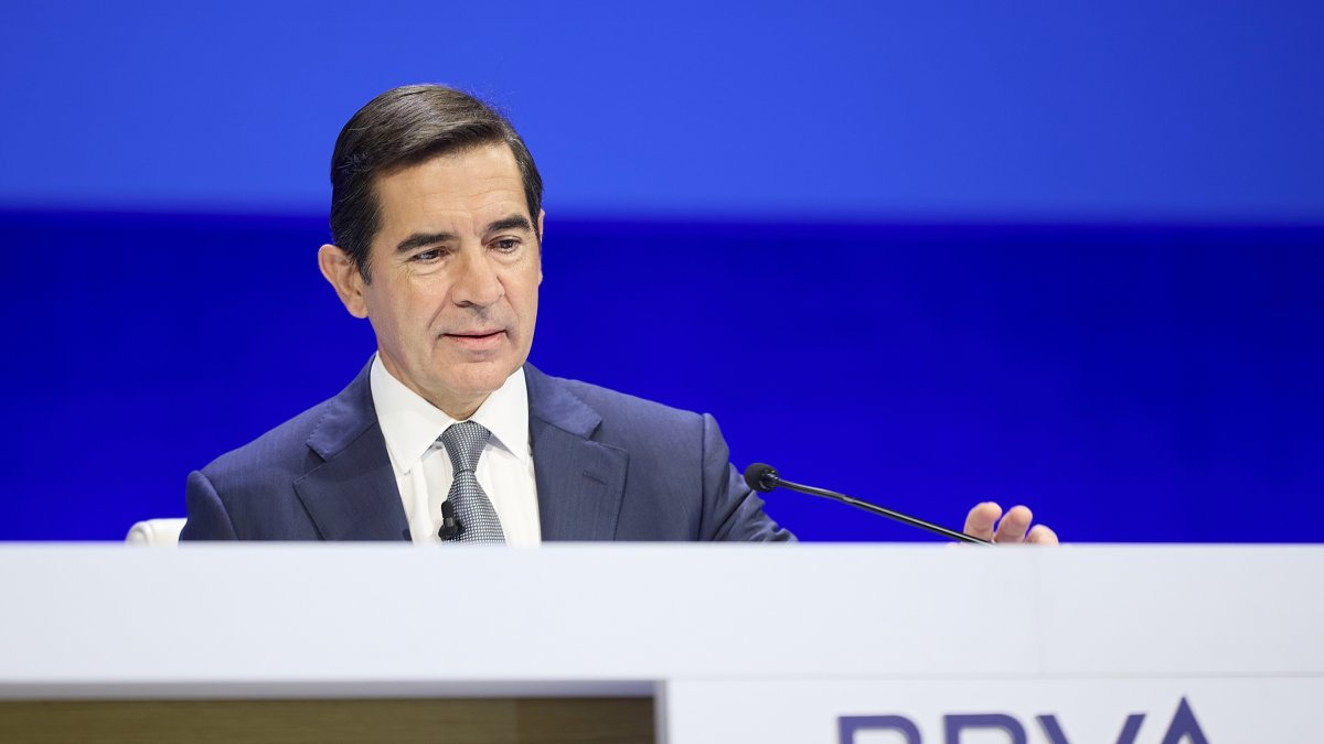 Varlos Torres Vila, durante una intervención en el BBVA.