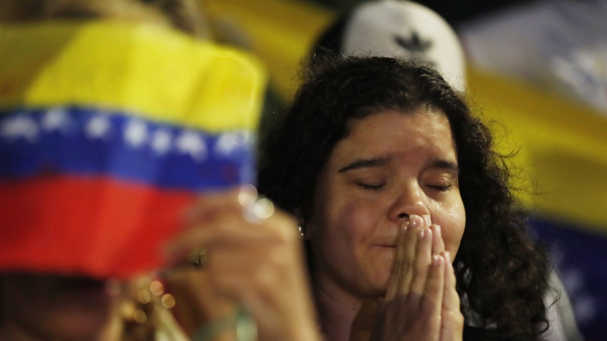 Una venezolana protesta contra Maduro.