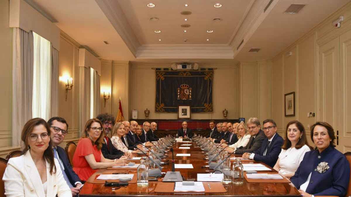 El Consejo General del Poder Judicial (CGPJ), en su sesión constitutiva del pasado 25 de julio.  EFE/CJPG
