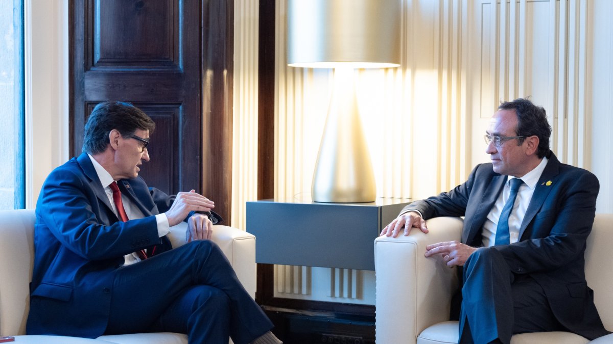 Salvador Illa junto al Josep Rull.