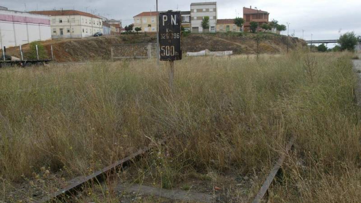 Vía muerta en la traza desde Astorga a Plasencia.  ARCHIVO