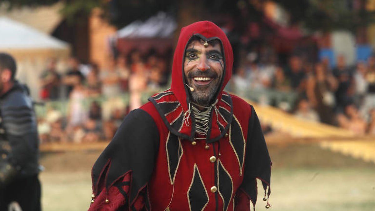 Imagen de un bufón de la Edad Media.