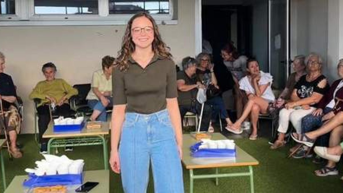 Lucía Fernández, la joven que impulsó el taller de mujeres. DL