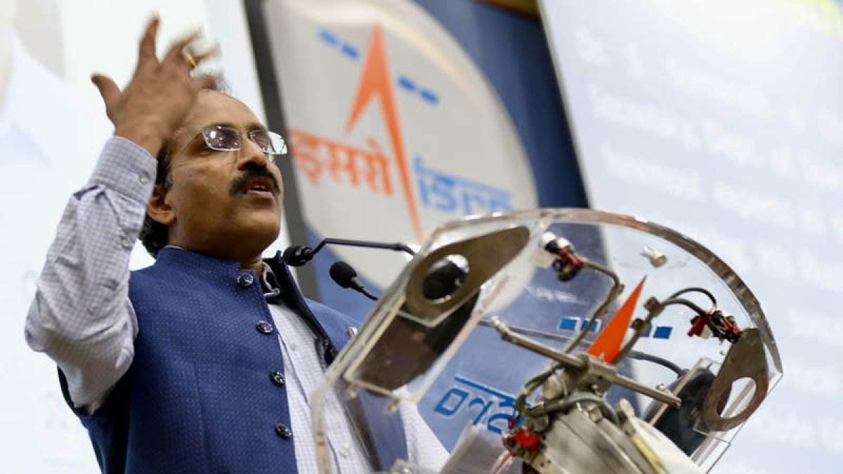 El presidente de la Organización de Investigación Espacial de la India (ISRO), S Somanatho. JAGADEESH NV