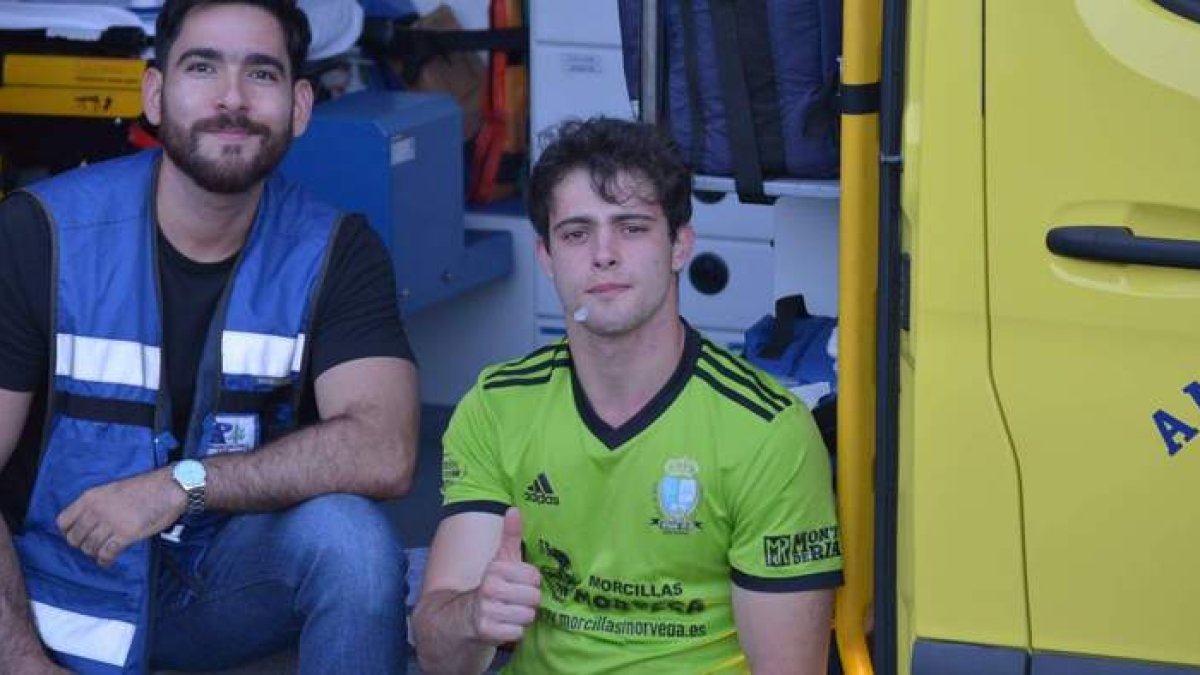 A David Riaño le tocó en Boñar el control antidoping. QUIÑONES