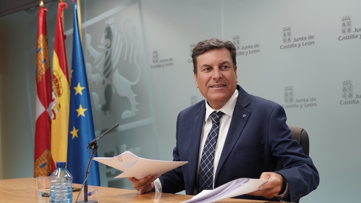 Carriedo ayer, en la rueda de prensa acho