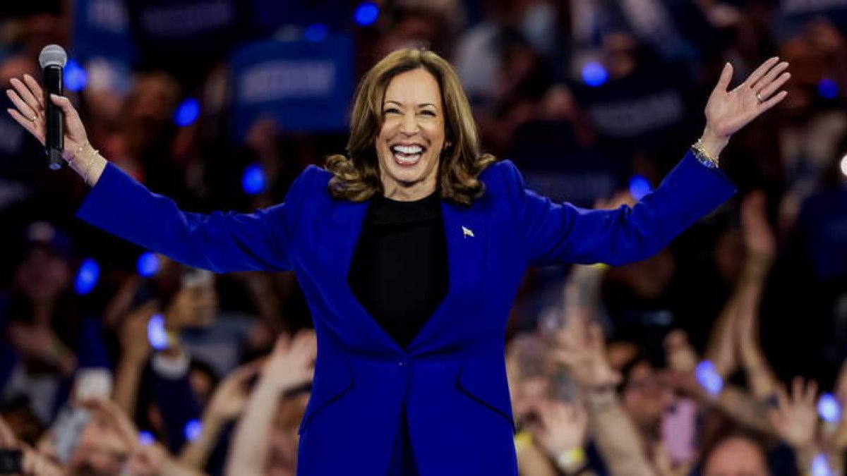 Kamala Harris es desde ayer la candidata oficial de los demócratas a la Presidencia de Estados Unidos.  JUSTIN LANE
