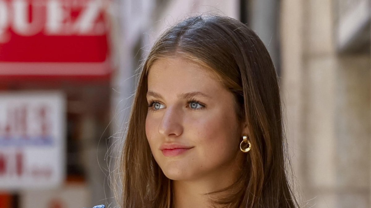 Imagen de archivo de este verano de la princesa Leonor. EFE/Ballesteros