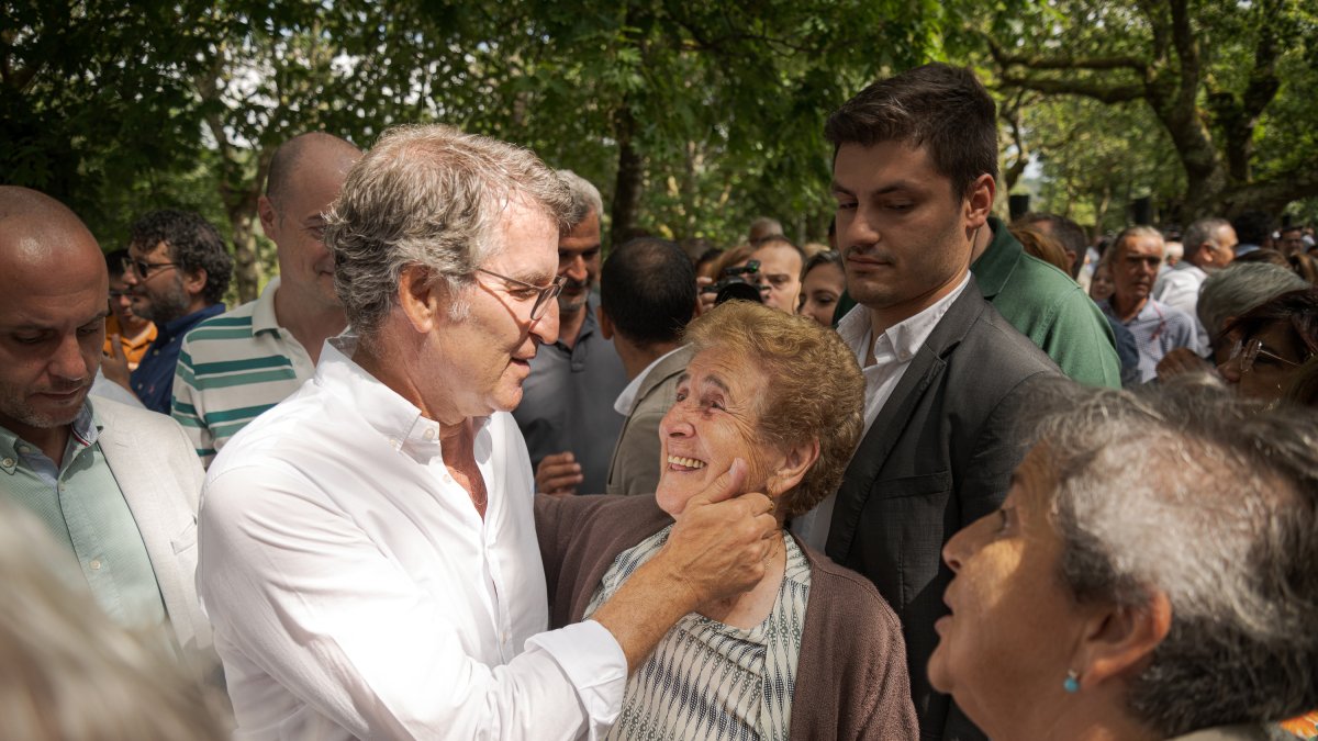 Feijóo en Pontevedra, durante la inauguración del nuevo curos político del PP