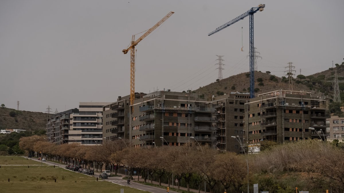 Viviendas en construcción en el País Vasco.