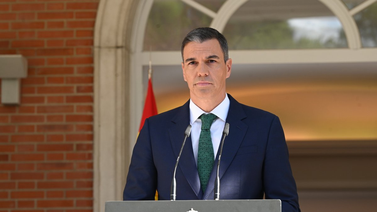 Pedro Sánchez el jueves, en La Moncloa.