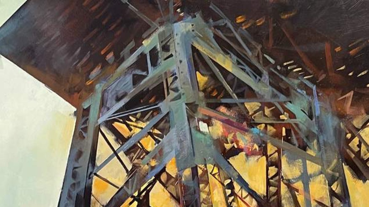 Obra 'Por el Pozo Ibarra', de  Diego Fernández, 'Columé'.  DL