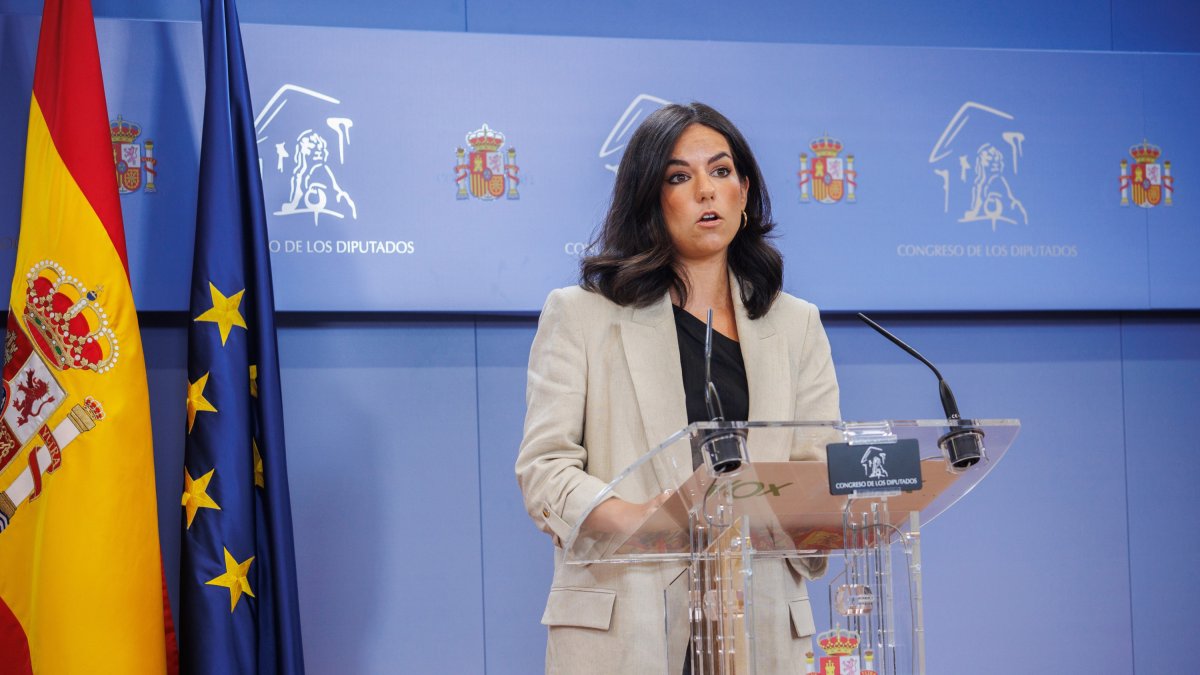 La portavoz de VOX en el Congreso, Pepa Millán, a 3 de septiembre de 2024, en Madrid (España).