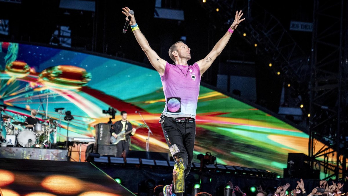 Imagen de archivo de un concierto de Coldplay. EFE/EPA/Mads Claus Rasmussen