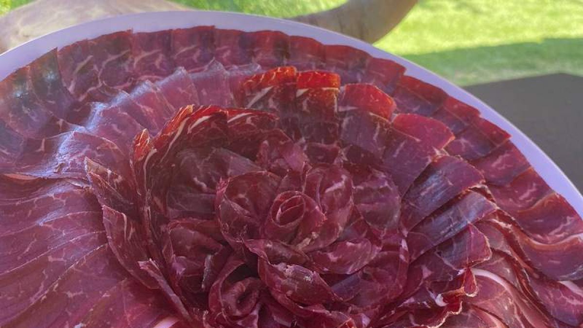 Un plato de cecina