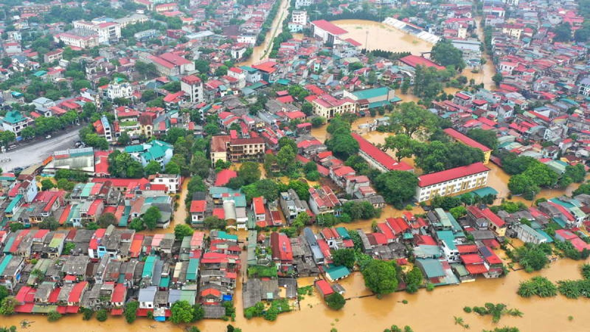 Imagen de una de las ciudades devastadas por el tifón. VIETNAM NEWS AGENCY