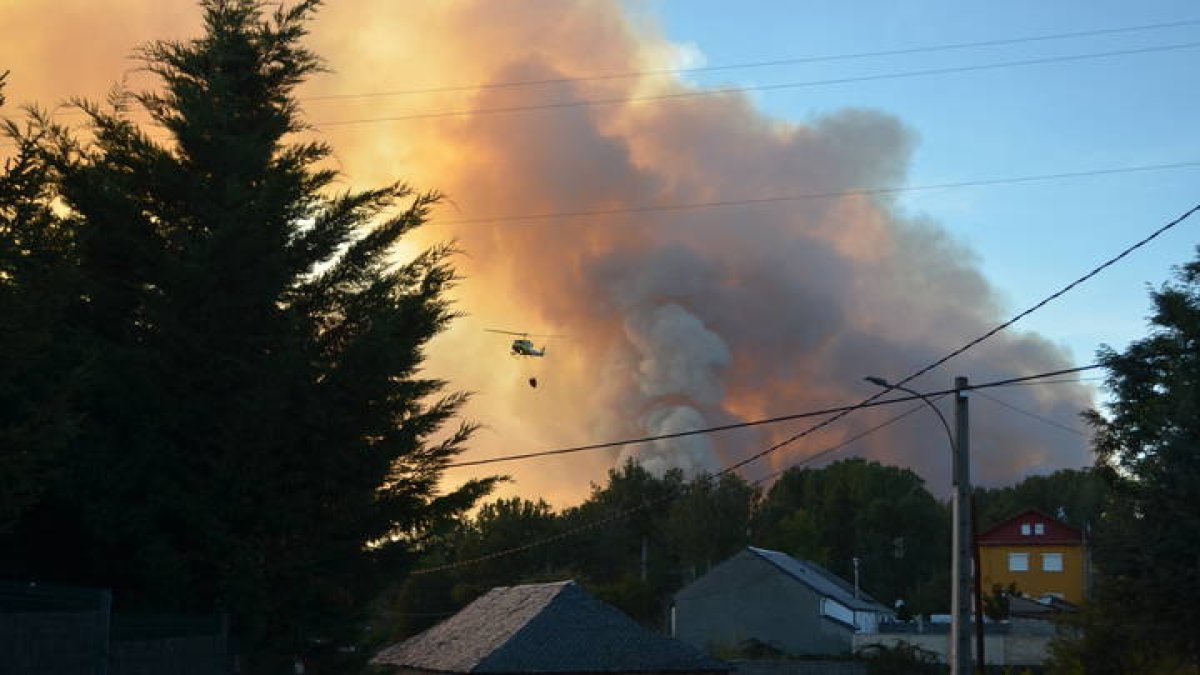 Incendio en Brañuelas.