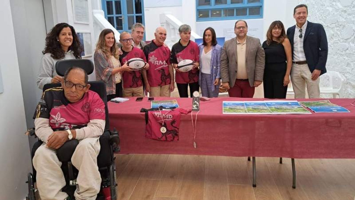 Momento de la presentación del I Torneo Nacional de Rugby Inclusivo.  DL