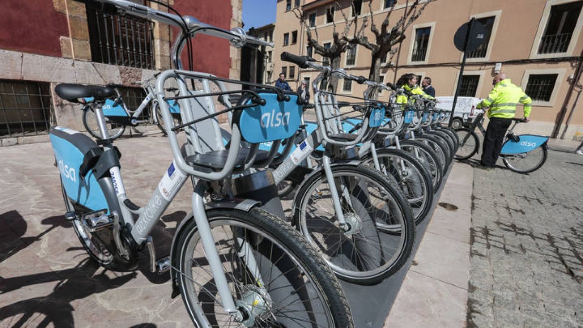 Bicicletas del servicio de préstamo de la capital.