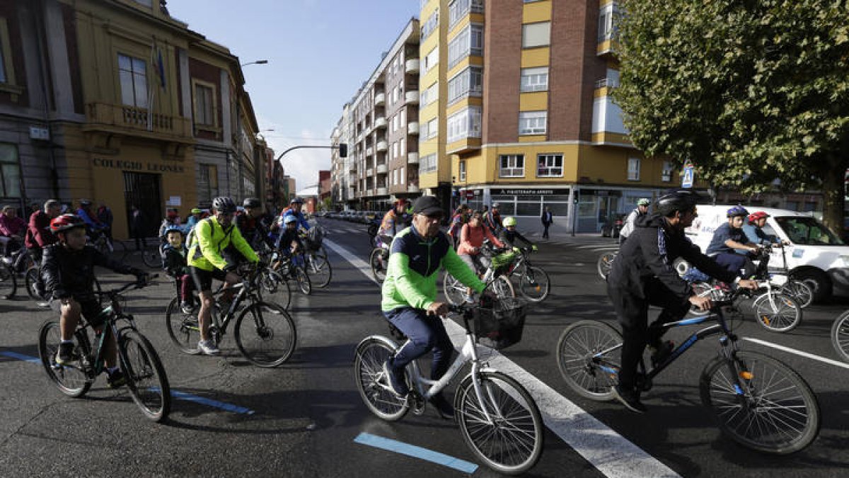 Imagen de archivo del Día de la Bici en León