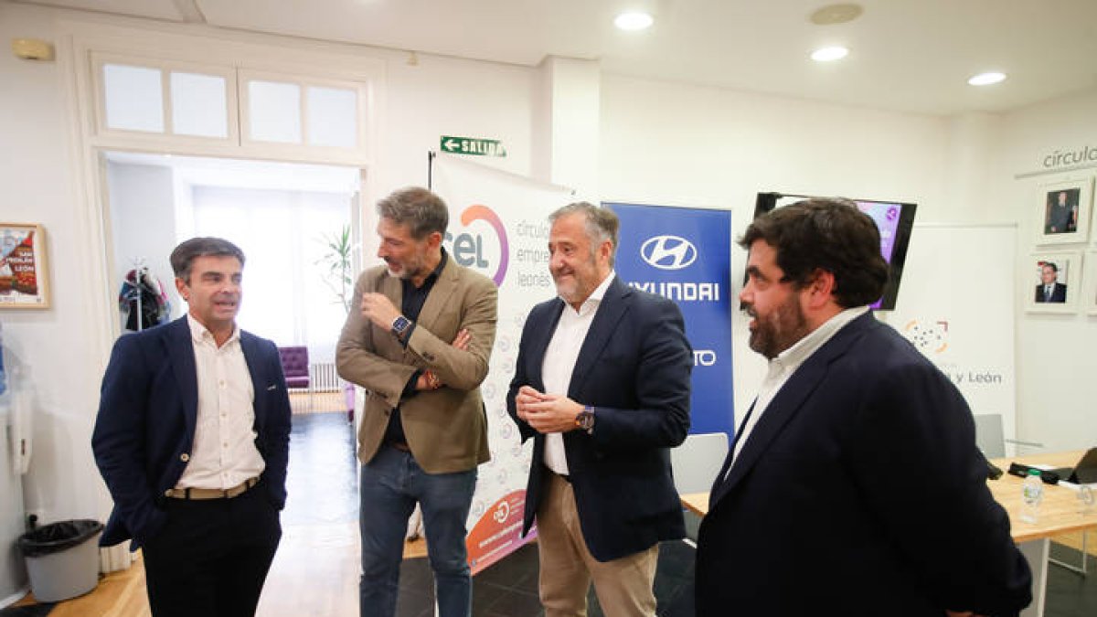 Juan Zapatero, Julio César Álvarez, Carlos Pollán y Roberto Rodríguez presentaron este lunes la segunda edición de CEL Emprende.