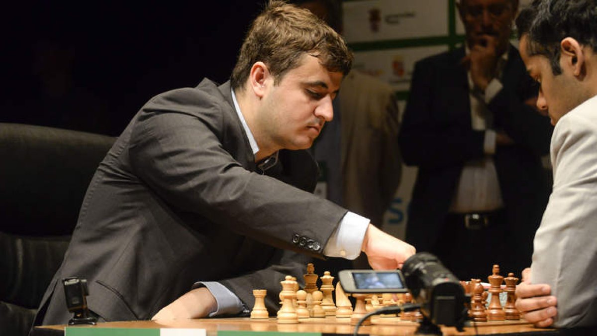 Jaime Santos, durante una partida del Magistral de León. MARÍA FUENTES