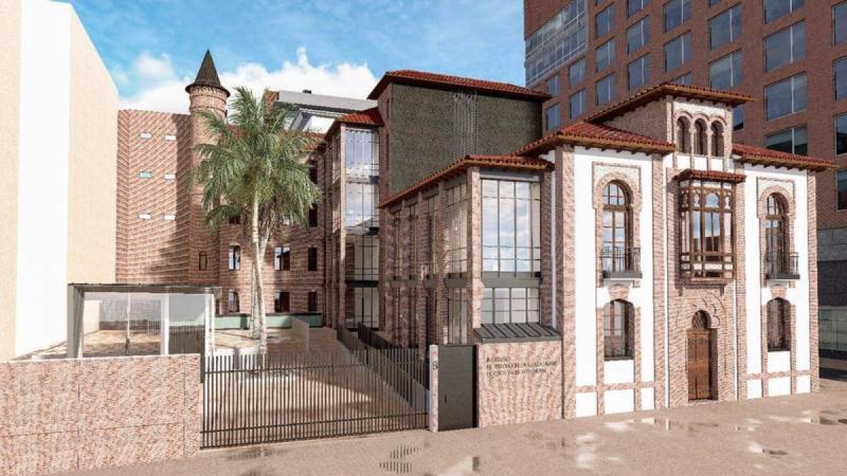 Reproducción de cómo quedará la obra del Palacete de Alcázar de Toledo. Arold