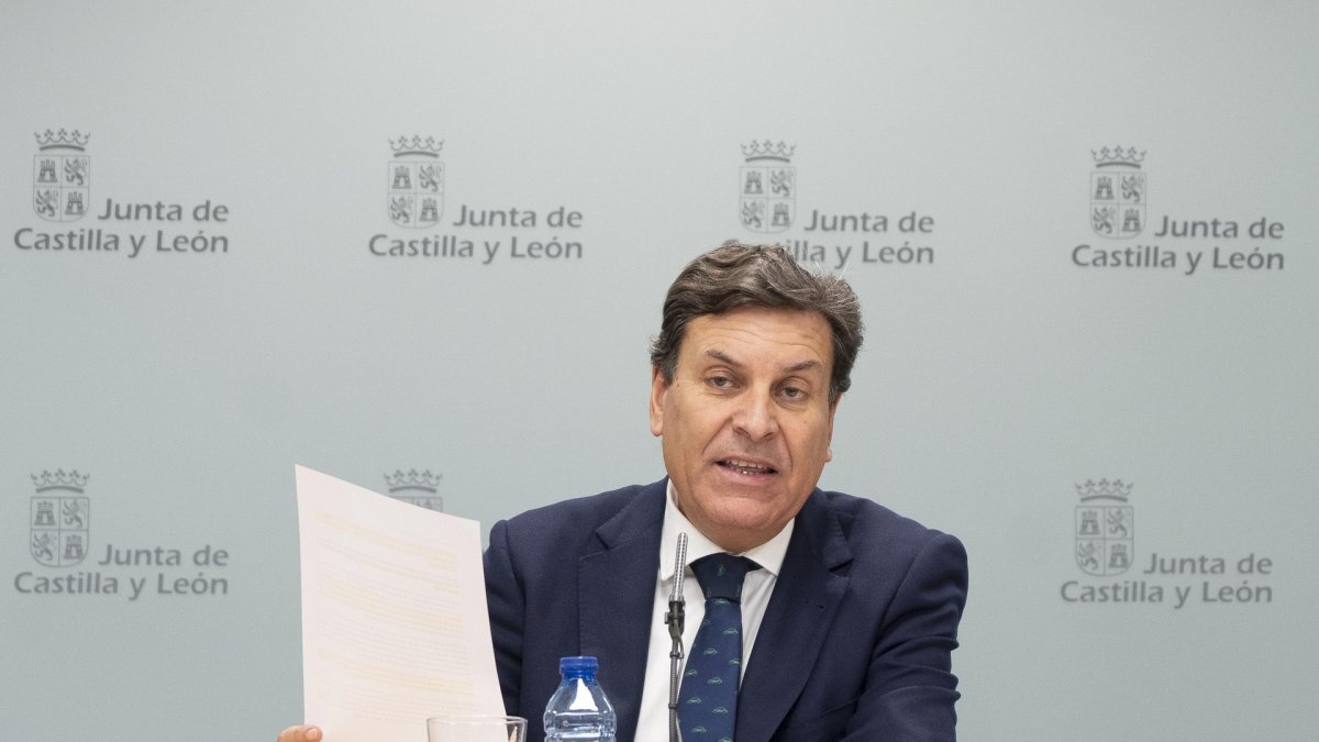 Carlos Fernández Carriedo, ayer, tras el Consejo de Gobierno