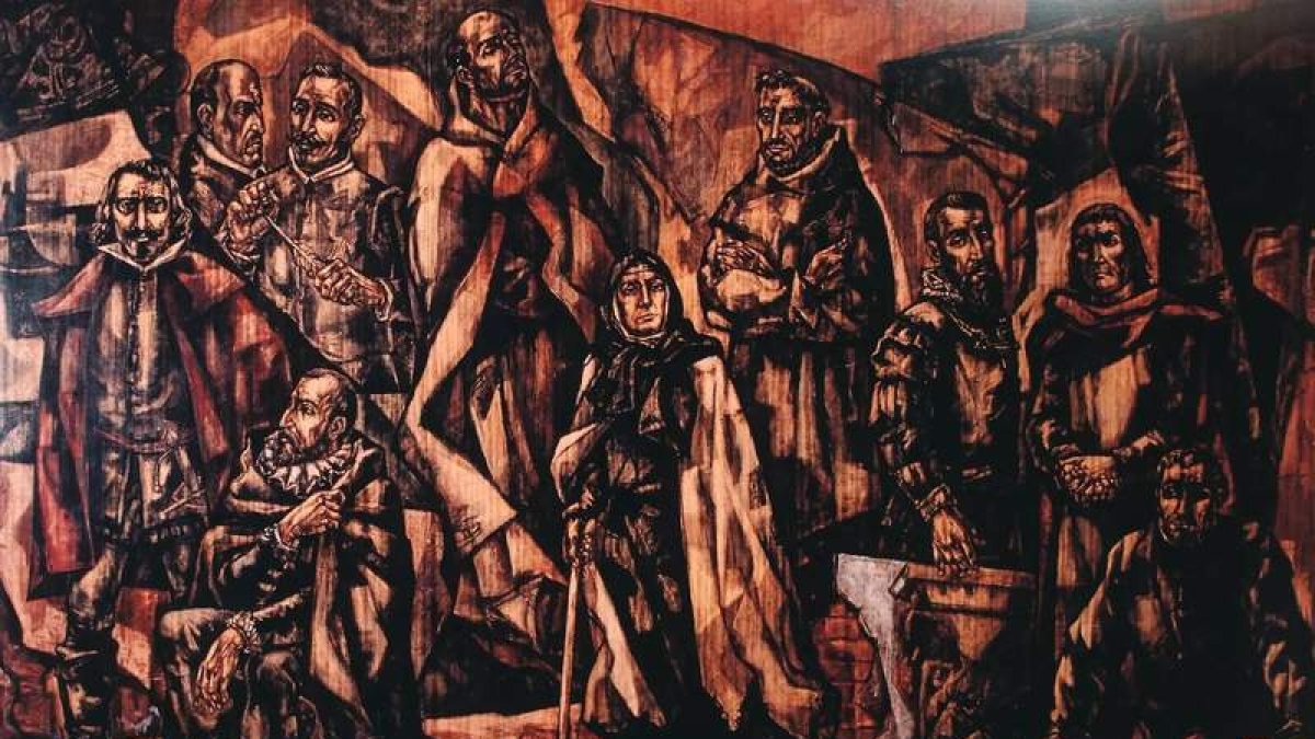 Mural ‘El gran parnaso’, de Vela Zanetti.  FUNDACIÓN VELA ZANETTI