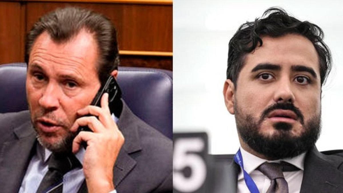 El ministro Óscar Puente y el eurodiputado Alvise.